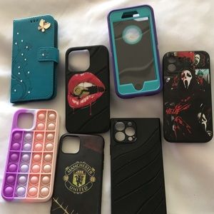Lot of 7 iPhone cases